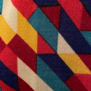 LuLaRoe geometric multicolored Sarah duster - L